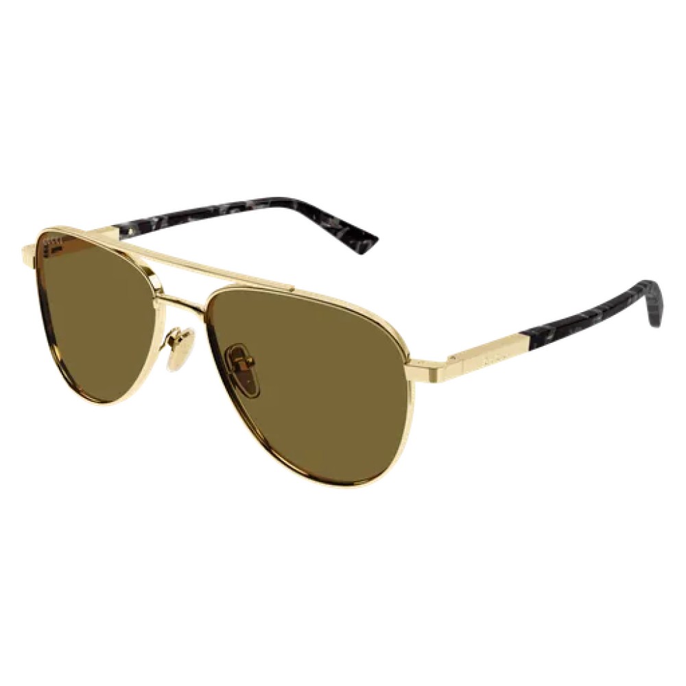 Gucci GG1962S - 004 - 56 Occhiali da sole Gold Pilot (Aviator)