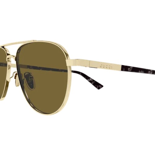 Gucci GG1962S - 004 - 56 Occhiali da sole Gold Pilot (Aviator)