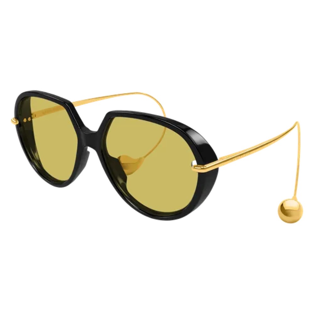 Bottega Veneta BV1436S - 001 - 60 Occhiali da sole Pantó / Rounded