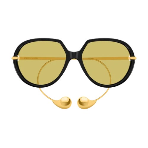 Bottega Veneta BV1436S - 001 - 60 Occhiali da sole Pantó / Rounded
