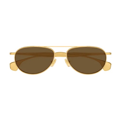 Bottega Veneta BV1419S - 001 - 56 Occhiali da sole Gold Pilot (Aviator)