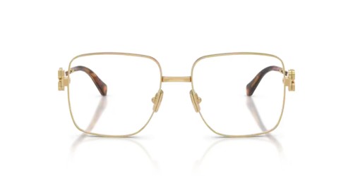 MIU MIU MU 51XV - ​5AK1O1 - ​54 Montature ottiche Gold Square