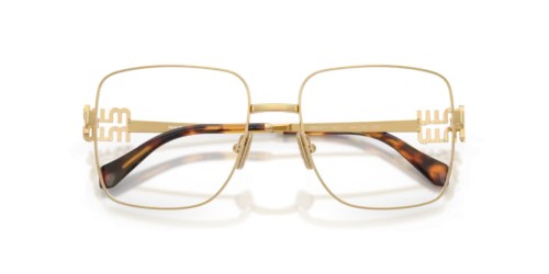 MIU MIU MU 51XV - ​5AK1O1 - ​54 Montature ottiche Gold Square