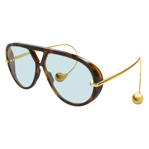 Bottega Veneta BV1273S - 007 - 63 Occhiali da sole Havanna Pilot (Aviator)