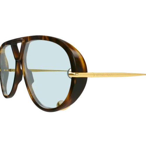 Bottega Veneta BV1273S - 007 - 63 Occhiali da sole Havanna Pilot (Aviator)