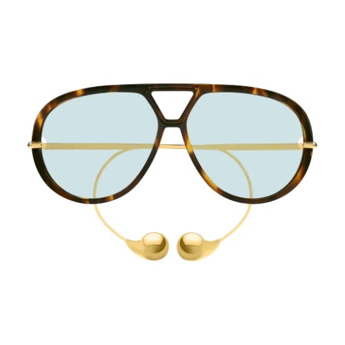 Bottega Veneta BV1273S - 007 - 63 Occhiali da sole Havanna Pilot (Aviator)