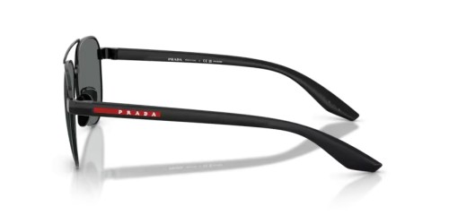 Prada Linea Rossa PS A52S - 1AB5Z1 - 58 - CON LENTI POLARIZZATE Occhiali da sole Black Pilot (Aviator)