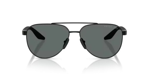 Prada Linea Rossa PS A52S - 1AB5Z1 - 58 - CON LENTI POLARIZZATE Occhiali da sole Black Pilot (Aviator)