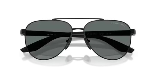 Prada Linea Rossa PS A52S - 1AB5Z1 - 58 - CON LENTI POLARIZZATE Occhiali da sole Black Pilot (Aviator)