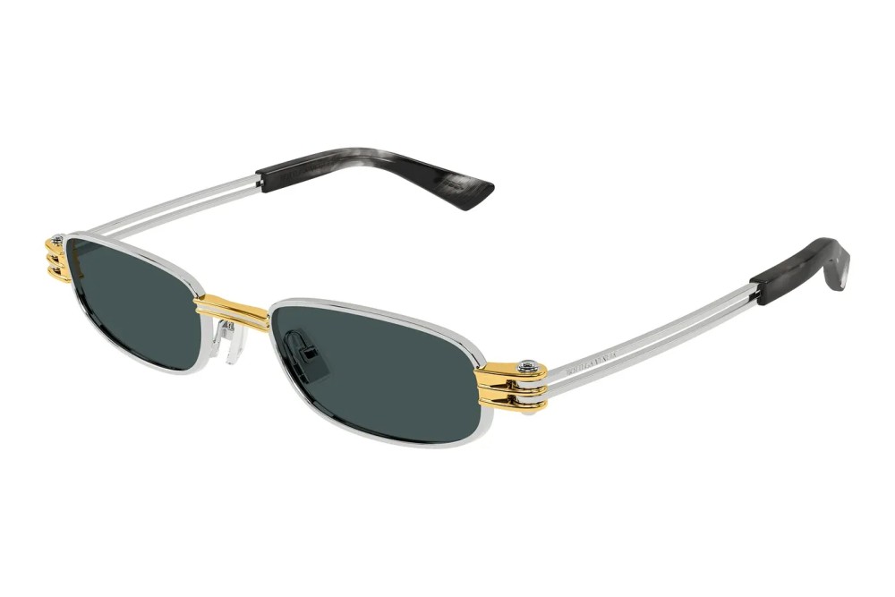 Bottega Veneta BV 1381S - 003 - 50 Occhiali da sole Silver Rectangle
