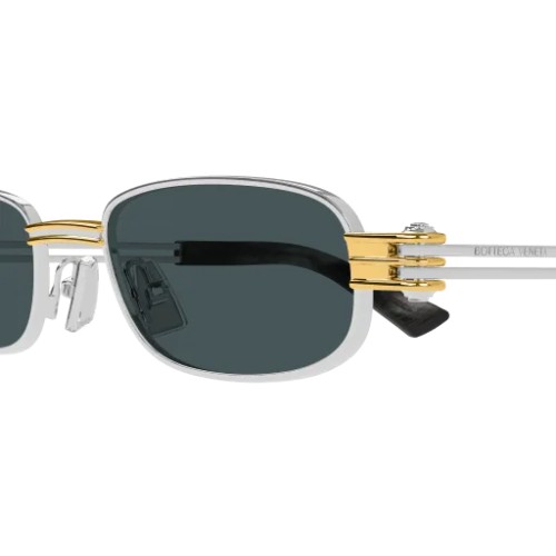 Bottega Veneta BV 1381S - 003 - 50 Occhiali da sole Silver Rectangle