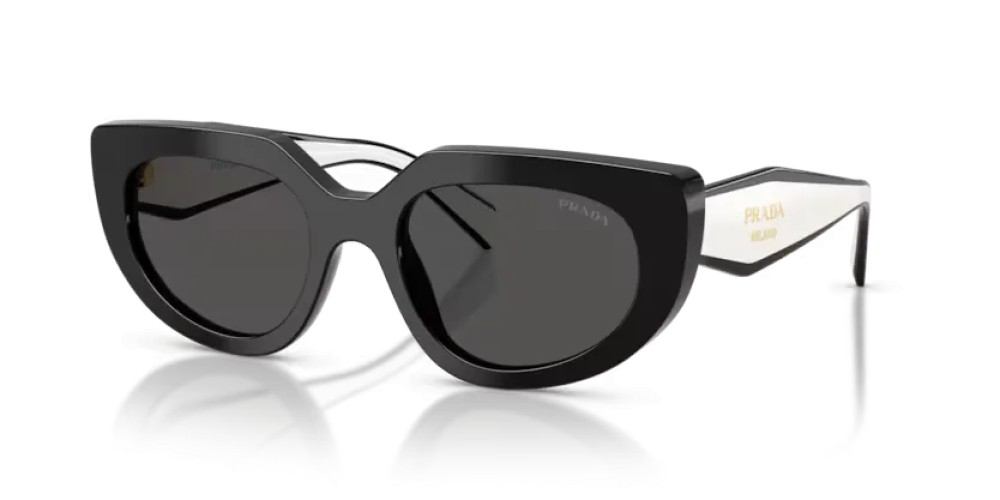 PRADA PR D02S - 20G08Z - 53 Occhiali da sole Black Oval