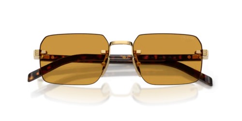 PRADA PR D55S - 5AK50P - 55 Occhiali da sole Gold Rectangle