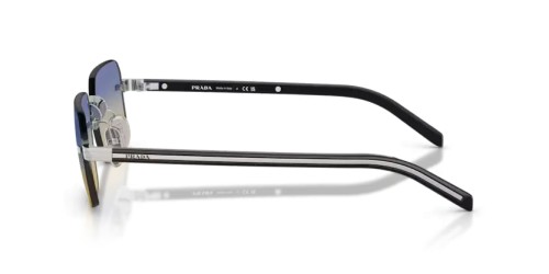 PRADA PR D55S - 1BC50E - 55 Occhiali da sole Silver Rectangle