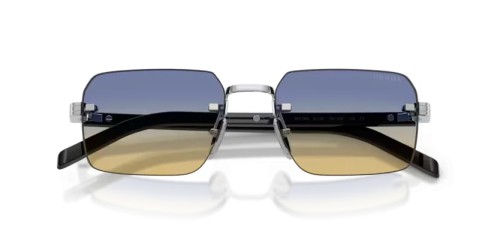 PRADA PR D55S - 1BC50E - 55 Occhiali da sole Silver Rectangle