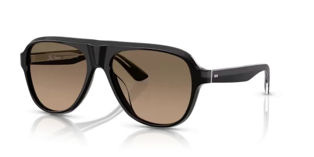 OLIVER PEOPLES OV5581SU PAUL NEWMAN - 1492GN - 57 - CON LENTI POLARIZZATE Occhiali da sole Black Pilot (Aviator)