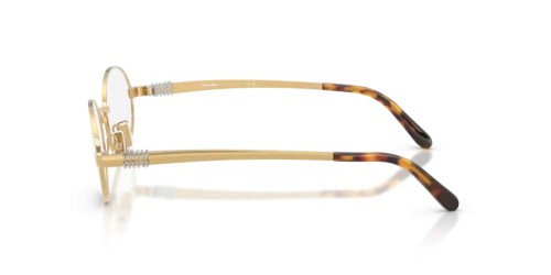 MIU MIU MU 50ZV - 5AK1O1 - 52 Montature ottiche Gold Oval
