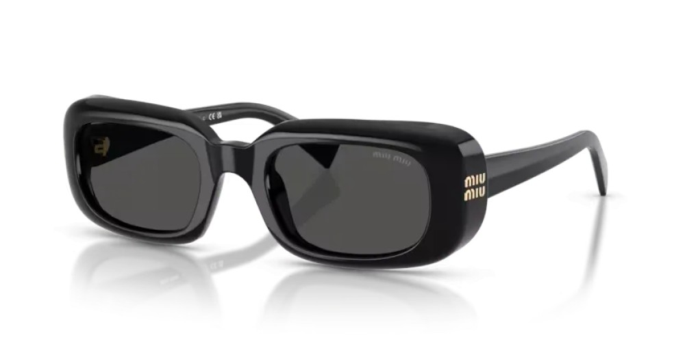 MIU MIU MU B13S - 16K08Z - 52 Occhiali da sole Black Rectangle