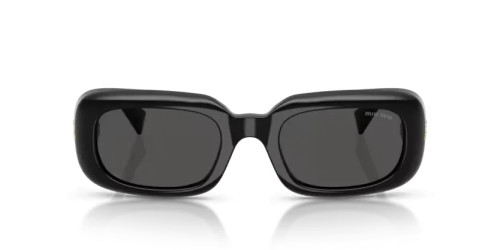 MIU MIU MU B13S - 16K08Z - 52 Occhiali da sole Black Rectangle