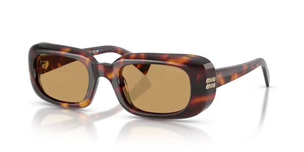MIU MIU MU B13S - 27L10Y - 52 Occhiali da sole Havanna Rectangle