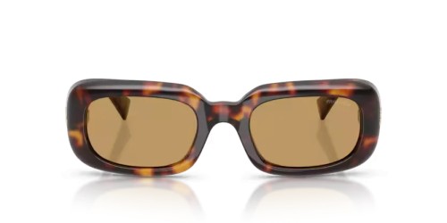 MIU MIU MU B13S - 27L10Y - 52 Occhiali da sole Havanna Rectangle