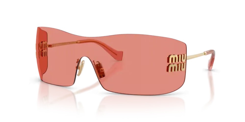 MIU MIU MU B53S - 5AK20Y - 144 Occhiali da sole Gold Rectangle