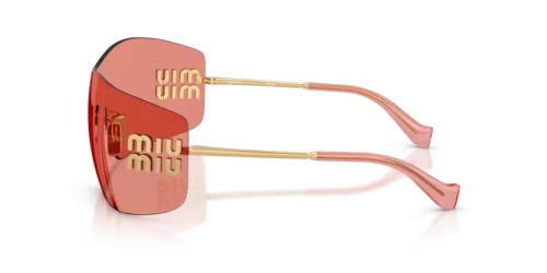 MIU MIU MU B53S - 5AK20Y - 144 Occhiali da sole Gold Rectangle