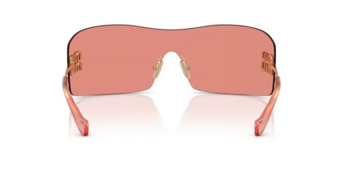 MIU MIU MU B53S - 5AK20Y - 144 Occhiali da sole Gold Rectangle
