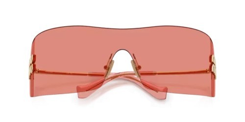 MIU MIU MU B53S - 5AK20Y - 144 Occhiali da sole Gold Rectangle