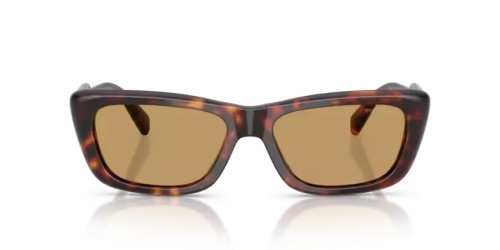 MIU MIU MU B12S - 27L10Y - 56 Occhiali da sole Havanna Rectangle