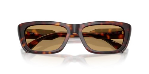 MIU MIU MU B12S - 27L10Y - 56 Occhiali da sole Havanna Rectangle