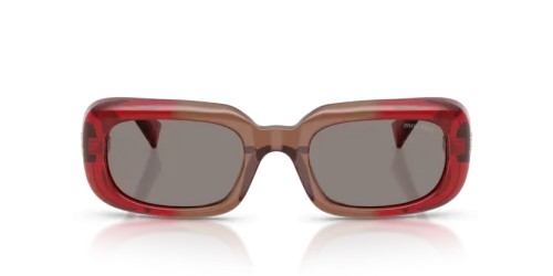 MIU MIU MU B13S - 23M80Q - 52 Occhiali da sole Burgundy Rectangle