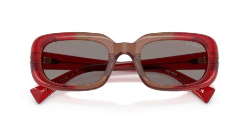 MIU MIU MU B13S - 23M80Q - 52 Occhiali da sole Burgundy Rectangle