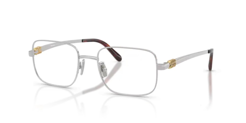 MIU MIU MU 51ZV - 1BC1O1 - 52 Montature ottiche Silver Rectangle
