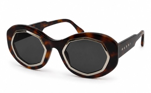 Marni P6P Marni Mount Bromo - 55 Occhiali da sole Havanna Oval