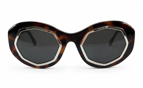 Marni P6P Marni Mount Bromo - 55 Occhiali da sole Havanna Oval