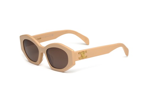 Celine CL40238U - 57E - 55 Occhiali da sole Beige Cat Eye