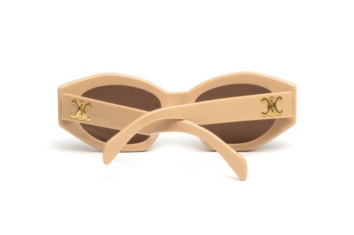 Celine CL40238U - 57E - 55 Occhiali da sole Beige Cat Eye