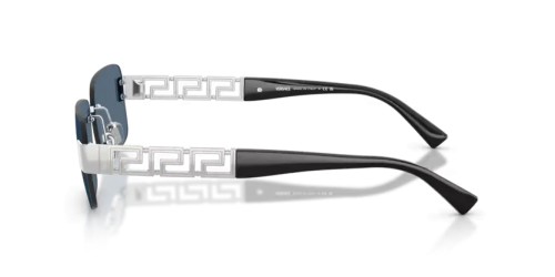 VERSACE VE2298 - 100180 - 58 Occhiali da sole Silver Rectangle