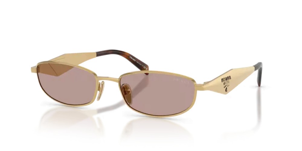 PRADA PR D51S - 5AK20I - 55 Occhiali da sole Gold Oval