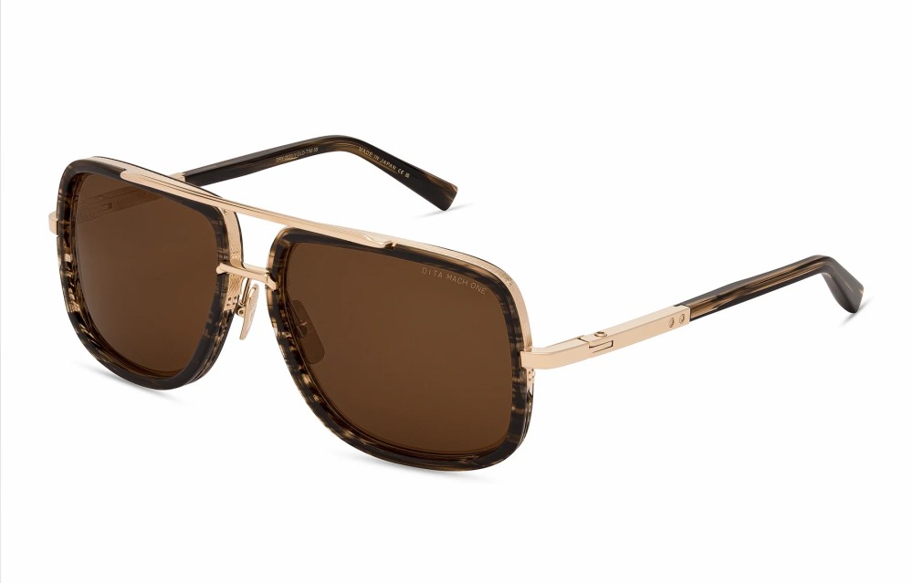 Dita MACH ONE DRX-2030 TITANIUM - Y - 59 Occhiali da sole Pilot (Aviator)