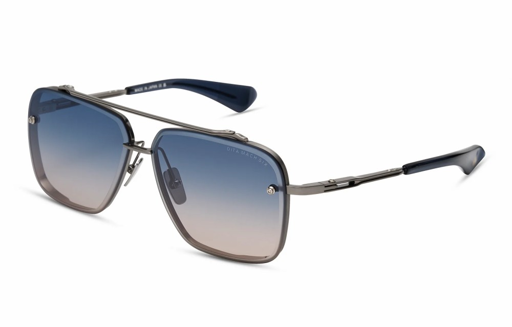 Dita MACH SIX//TITANIUM DTS121 - 08 - 62 Occhiali da sole Pilot (Aviator)