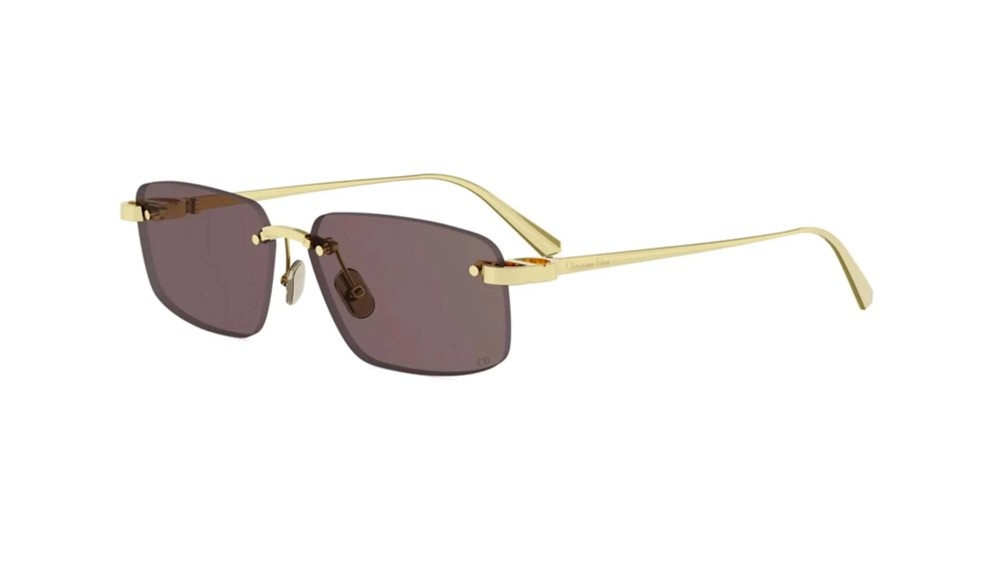 Dior CDior S4U - B0A0 - 57 Occhiali da sole Gold Rectangle