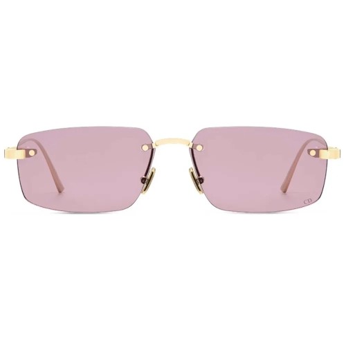 Dior CDior S4U - C0G0 - 57 Occhiali da sole Gold Rectangle