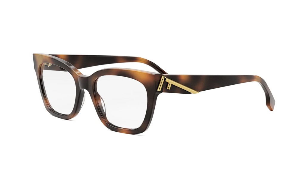 Fendi FE50073I - 053 - 52 Montature ottiche Havanna Square