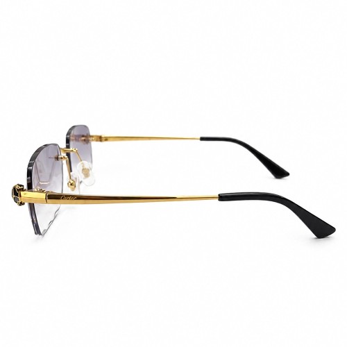 Cartier CT0418O with Diamond Cut Lenses Style - 001 - 58 - LIMITED EDITION Occhiali da sole Gold Rectangle