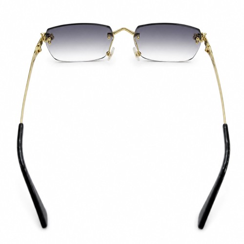 Cartier CT0418O with Diamond Cut Lenses Style - 001 - 58 - LIMITED EDITION Occhiali da sole Gold Rectangle