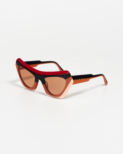 Marni P1N Marni Devil's Pool Striped - 56 Occhiali da sole Patterned Cat Eye