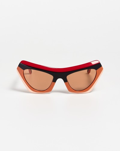 Marni P1N Marni Devil's Pool Striped - 56 Occhiali da sole Patterned Cat Eye