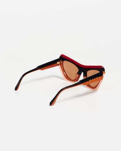 Marni P1N Marni Devil's Pool Striped - 56 Occhiali da sole Patterned Cat Eye